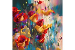 20 Oz Skinny Tumbler, Oil Painted Floral Tumbler Wrap Product Image 6