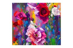 20 Oz Skinny Tumbler, Oil Painted Floral Tumbler Wrap Product Image 5