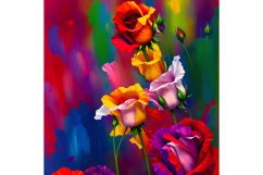 20 Oz Skinny Tumbler, Oil Painted Floral Tumbler Wrap Product Image 6