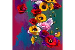 20 Oz Skinny Tumbler, Oil Painted Floral Tumbler Wrap Product Image 7