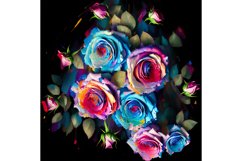 20 Oz Skinny Tumbler, Oil Painted Floral Tumbler Wrap Product Image 5