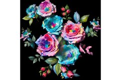 20 Oz Skinny Tumbler, Oil Painted Floral Tumbler Wrap Product Image 6