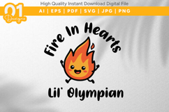 Fire In Heart Little Champion SVG File Product Image 1