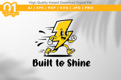 Built To Shine Lightning Bolt SVG File Product Image 1
