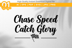 Chase Speed Catch Glory SVG File Product Image 1