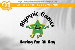 Cute Kids Sports Games Star SVG Designs! Product Image 1