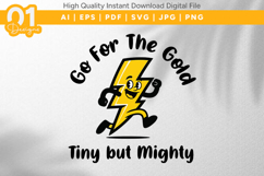 Go For Gold Tiny Mighty Bolt SVG File Product Image 1