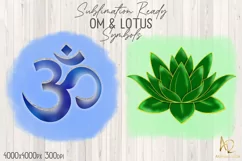 Om Lotus Leaf Yoga | Meditation Symbols | Buddhist Chakra Product Image 2