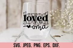 Loved Oma SVG - Blessed Oma - Cool Oma - Mothers Day Product Image 2