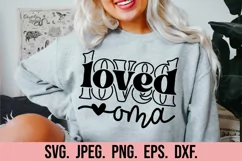 Loved Oma SVG - Blessed Oma - Cool Oma - Mothers Day Product Image 3