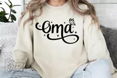 Oma SVG - Blessed Oma - Cool Oma Era- Mothers Day Gift PNG Product Image 3