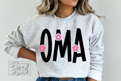 Flower Oma SVG - Blessed Oma - Cool Oma Era - Mothers Day Product Image 2
