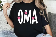 Flower Oma SVG - Blessed Oma - Cool Oma Era - Mothers Day Product Image 5