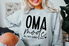 Oma Mode SVG - Blessed Oma - Cool Oma Era- Mothers Day Shirt Product Image 3