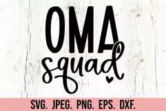 Oma Squad SVG - Blessed Oma - Cool Oma Era - Mothers Day Product Image 5