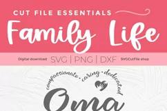 Oma SVG file for creating a Grandma Oma shirt or tote bag Pinterest pin