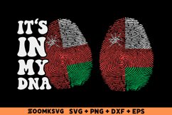 It's in my DNA Oman Flag Fingerprint Sublimation PNG, SVG Product Image 1