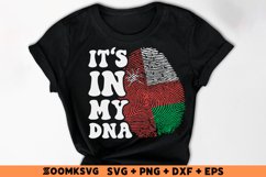 It's in my DNA Oman Flag Fingerprint Sublimation PNG, SVG Product Image 2