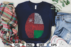 Oman SVG | Oman Flag Fingerprint | SVG PNG DXF EPS Product Image 1