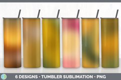 Bundle of six Ombre Amber sublimation tumbler designs
