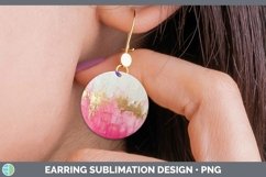 GorgeousOmbre Paint Round Earrings design.