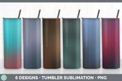 Bundle of six Ombre sublimation tumbler designs