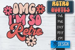 Retro Design | Retro Quotes | Quotes 80&#039;s SVG | SVG File v.2 Product Image 1