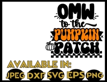 Fall SVG DXF JPEG Silhouette Cricut Halloween pumpkin patch Product Image 2
