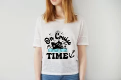 On Cruise Time SVG Family Trip T-Shirt Product Image 2