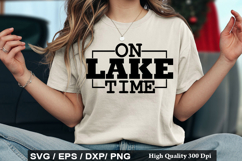 Lake Quotes Design - Living The Dream At The Lake Product Image 3