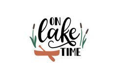 On Lake Time SVG Cut File Product Image 1