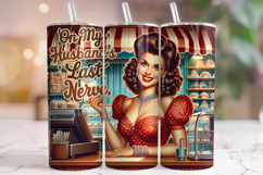 Retro Housewife Tumbler, Sarcastic Tumbler, Funny Tumbler Product Image 1