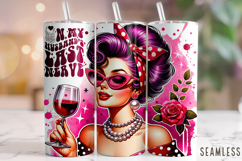 Retro Housewife Tumbler, Sarcastic Tumbler, Funny Tumbler Product Image 1