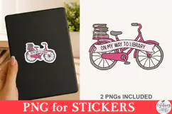 On My Way To Library PNG Product Image 2