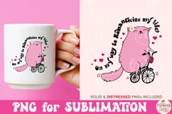 On My Way To Romanticize My Life PNG, Book Lover Sublimation Product Image 1