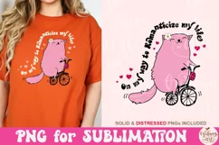 On My Way To Romanticize My Life PNG, Book Lover Sublimation Product Image 2