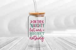 On the naughty list SVG, Christmas Libbey SVG Design Product Image 3