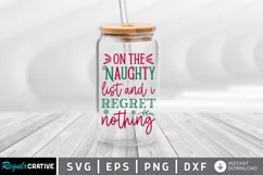 On the naughty list SVG, Christmas Libbey SVG Design Product Image 1