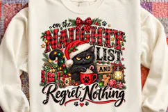 On the Naughty List & Regret Nothing PNG Product Image 4