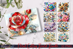 Floral Cutting Board Bundle | Stained Glass Flower Designs Product Image 1