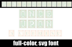Once Upon a Wedding Color Font Product Image 1