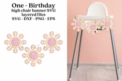 one 3d banner for high chair baby birthday digital files instant download cutting files SVG DXF PNG EPS high quality pictures