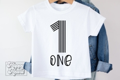 1st Birthday Girl SVG - 1st Birthday Retro - One Birthday Product Image 4