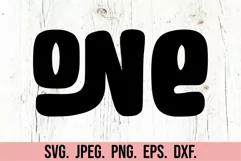 One SVG - 1st Birthday Retro - One Birthday PNG - Onederful Product Image 5
