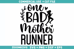 One bad mother runner SVG | Running SVG | Sports SVG Product Image 2