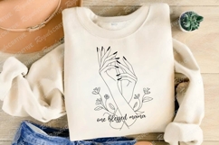 One Blessed Mama SVG Design, Mother&#039;s Day T-shirt Design Product Image 3