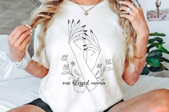 One Blessed Mama SVG Design, Mother&#039;s Day T-shirt Design Product Image 2