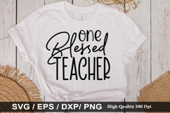 one blessed teacher SVG - Teacher Design Product Image 1