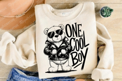 One Cool Boy Teddy Bear With Sunglasses And Leather PNG Product Image 2