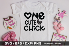 One Cute Chick SVG - Easter Design Product Image 1